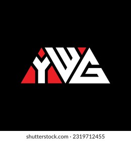 YWG triangle letter logo design with triangle shape. YWG triangle logo design monogram. YWG triangle vector logo template with red color. YWG triangular Simple, Elegant, and Luxurious Logo