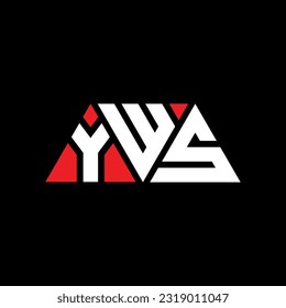 YWS triangle letter logo design with triangle shape. YWS triangle logo design monogram. YWS triangle vector logo template with red color. YWS triangular Simple, Elegant, and Luxurious Logo