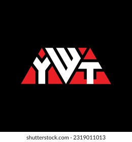 YWT triangle letter logo design with triangle shape. YWT triangle logo design monogram. YWT triangle vector logo template with red color. YWT triangular Simple, Elegant, and Luxurious Logo