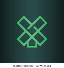 YX creative and modern vector logo design.