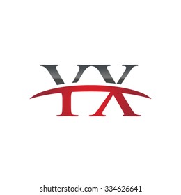 YX initial company red swoosh logo