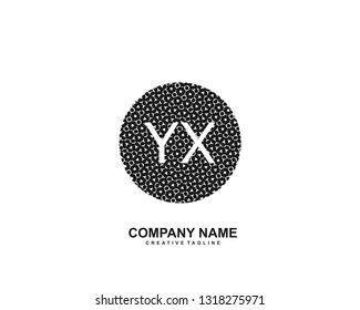 YX initial logo template vector