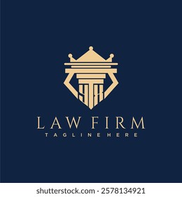 YX initial monogram logo for lawfirm vector design