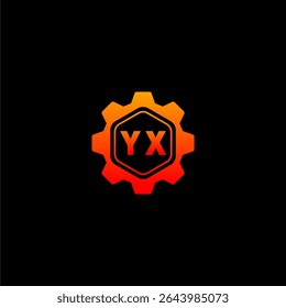 YX Initials Tech Logo Vektorgrafik-Symbole und Grafiken