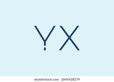 YX Logo Design Vektor Vorlage. YX-Symboldesign.