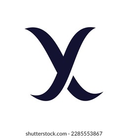 Diseño de logotipo YX, diseño de fondo de vectores