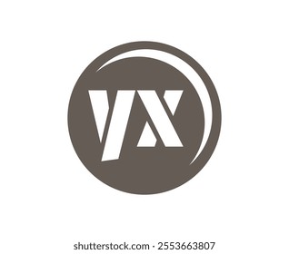 YX sport emblem or team logotype. Ball logo with a combination of Initial letter Y and X for balls shop, sports company, training, club badge. Vector illustration.