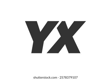 YX Techno Editable Font Logo For Corporate Branding. Bold, Futuristic Design With Unique Typographic Ideas. Minimal Custom Type And Dynamic Letter Variations For Promotion, Printing, And Book Titles