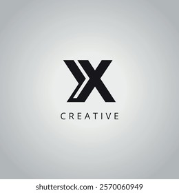 YX X Y modern creative alphabet company logo design vector icon template.