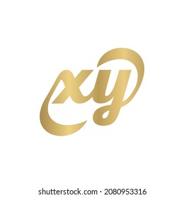 YX, XY, Abstract initial monogram letter alphabet logo design