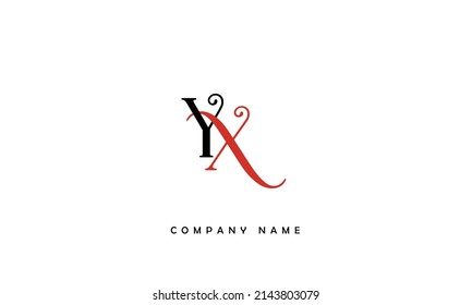 YX, XY Alphabets Letters Logo Monogram