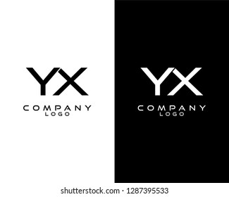 yx, xy letter logo design template vector . vector logo for company logo identity