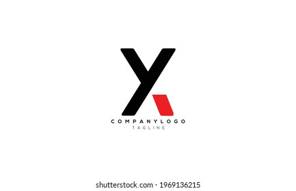 YX XY Y AND X Abstract initial monogram letter alphabet logo design