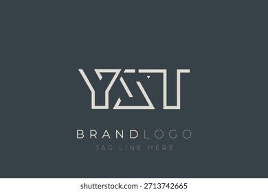 YXT abstract letter logo design. Modern Business Logo Design With Abstract Typography and Contemporary Style