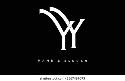 YY Abstract Letters Logo Monogram