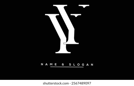 YY Abstract Letters Logo Monogram