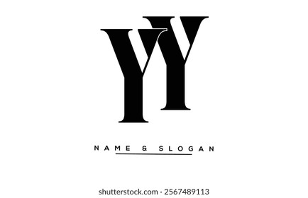 YY Abstract Letters Logo Monogram
