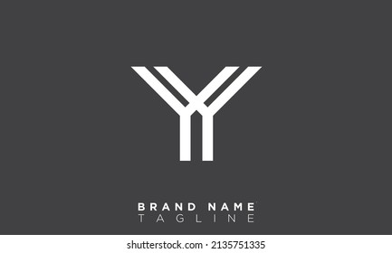 YY Alphabet letters Initials Monogram logo
