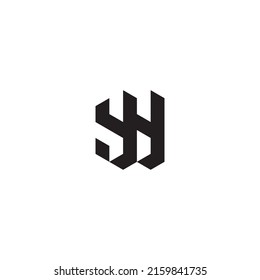 YY initial logo letters in high quality professional design that will print well across any print media