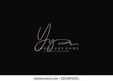 YY Letter Signature Logo Template elegant design logo Sign Symbol template vector icon