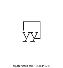 YY line concept logo in high quality professional design that will be best for your companies