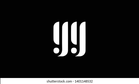 YY logo design template vector illustration minimal design