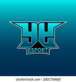 Yy Logo Esport Gaming Initial Blue Stock Vector (Royalty Free ...