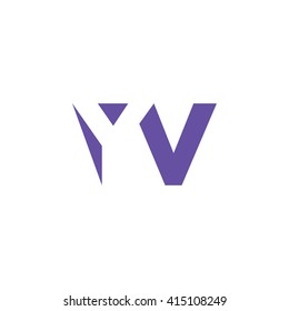 YY Logo. Vector Graphic Branding Letter Element. White Background