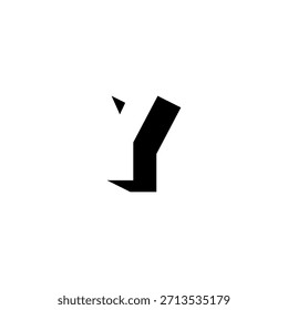 YY Negative Space Monogram Logo – Modern Minimal Lettermark Design