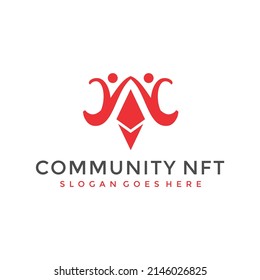 YY People community NFT logo vector image