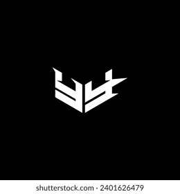 YY Premium Emblem-Logo-Erstunterstützung und Design-Konzept für Spiele