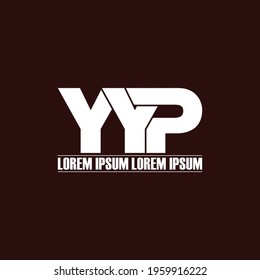 YYP letter monogram logo design vector