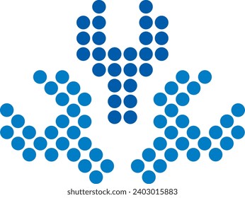 YYY dot logo design, vector file logo, icon, symbol, 