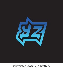 YZ initial inspiration logo design esport and gaming clan ideas