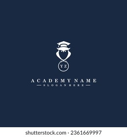 YZ Initials Academy Logo Vector Art Icons and Graphics