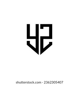 YZ Letter Logo Design, Inspiration for a Unique Identity. Modern Elegance and Creative Design. Watermark Your Success with the Striking this Logo.