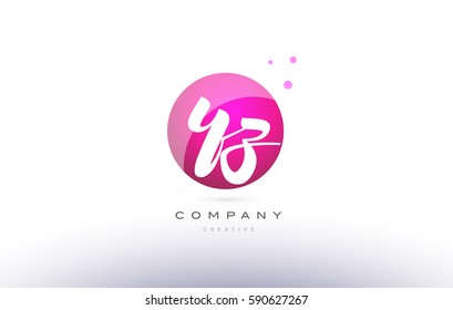 yz y z  sphere pink 3d alphabet company letter combination logo hand writting written design vector icon template 