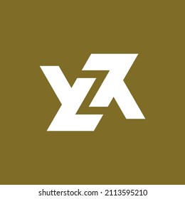 YZ ZY logo. the letter Y and Z perfectly combined into a new, modern and original Logo