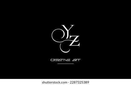 YZ, ZY, Y, Z abstrakte Buchstaben Logo-Monogramm