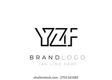 Diseño de logotipo de letra abstracta YZF. Diseño moderno del logotipo del negocio con tipografía Abstractas y estilo contemporáneo