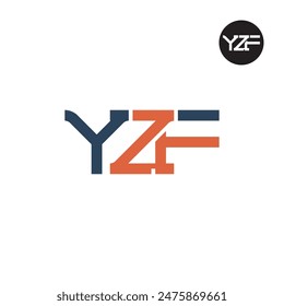 YZF Logo Letra Monograma Diseño
