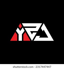 YZJ triangle letter logo design with triangle shape. YZJ triangle logo design monogram. YZJ triangle vector logo template with red color. YZJ triangular Simple, Elegant, and Luxurious Logo