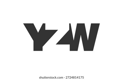 Design do logotipo YZW. Letra inicial Y Z W estilo de fonte em negrito para start-ups de tecnologia, consultoria, marca corporativa. Nome criativo da empresa, manchetes identidade tipográfica, logotipo moderno. Ilustração vetorial.