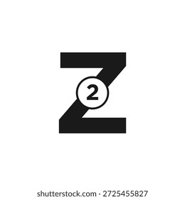 Z 2-Monogramm-Logo-Symbol