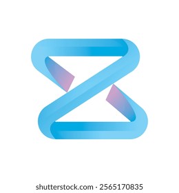 Z abstract gradient letter logo