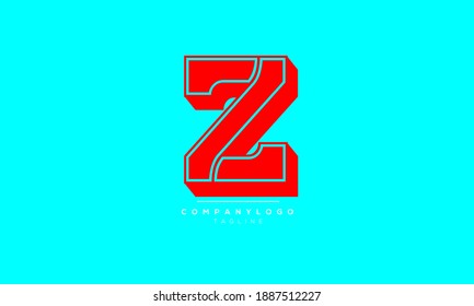 Z abstract initials monogram letter text symbol alphabet logo design