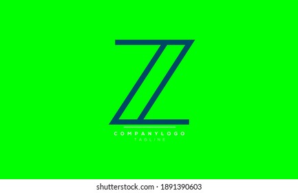 Z abstract initials monogram letter text symbol alphabet logo design
