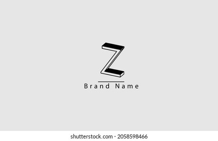 Z abstract vector logo monogram template