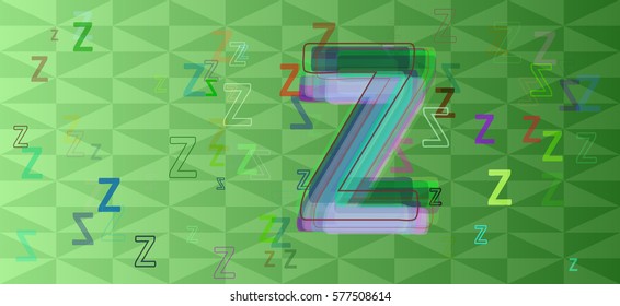 Z Alphabet art background