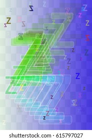Z Alphabet art texture